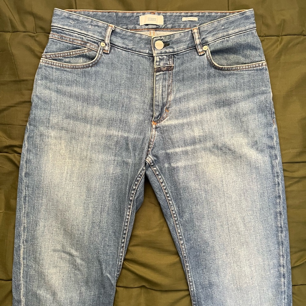 Slim Straight Italian Jeans